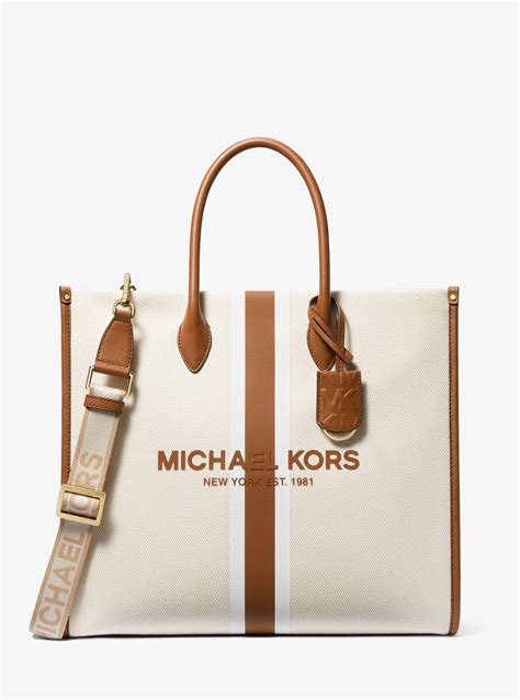 michael kors canvas handbag|Michael Kors mirella large tote.